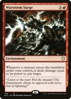 MTG Warstorm Surge (149/359) Adventures in the Forgotten Realms Commander NM - Image 1