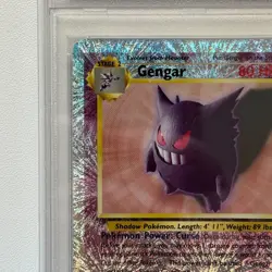 2002 POKEMON LEGENDARY COLLECTION #11 GENGAR-REVERSE FOIL PSA 8 - Image 3