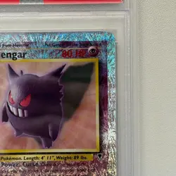 2002 POKEMON LEGENDARY COLLECTION #11 GENGAR-REVERSE FOIL PSA 8 - Image 4