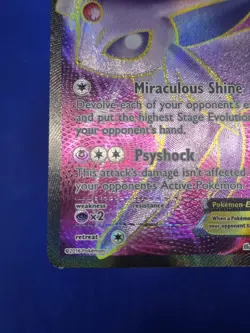 Pokemon XY BREAKpoint Espeon EX 117/122 Full Art Ultra Rare MP - Image 5