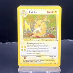 1999 Pokemon – Raichu – Fossil Set – Holo Rare 14/62 [LP] - Image 1