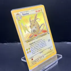 1999 Pokemon – Raichu – Fossil Set – Holo Rare 14/62 [LP] - Image 2