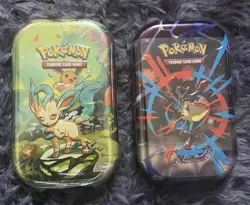Lot Of 2 Pokemon Mini Tin Mega Heroes (1) Prismatic Evolutions (1) SEALED NEW - Image 1