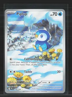 2025 Pokemon Scarlet & Violet Paldean Fates Piplup #98/94 - Image 1