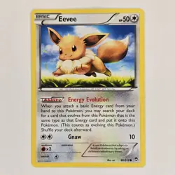 Eevee 80/111 Common XY Furious Fists LP Pokemon - Image 1
