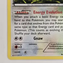 Eevee 80/111 Common XY Furious Fists LP Pokemon - Image 4