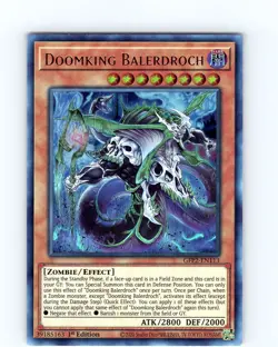 Yu-Gi-Oh TCG Doomking Balerdorch GFP2-EN113 1st Edition Ultra Rare Card NM - Image 1