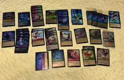 Lorcana Promo Card Lot Of 39 Cold Foil Promotional - Image 1