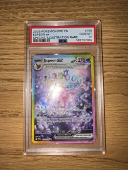 Pokemon TCG Espeon EX Prismatic Evolutions Holo Card 155/131 PSA 10 - Image 2