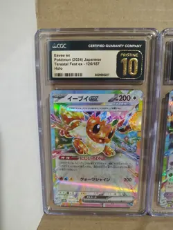 Pokemon Graded Cards, Lot of 4, Vaporeon, Flareon, Espeon, Eevee, FREE SHIPPING - Image 2