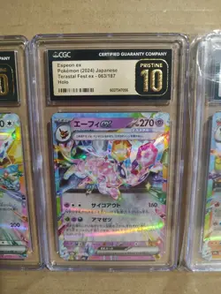 Pokemon Graded Cards, Lot of 4, Vaporeon, Flareon, Espeon, Eevee, FREE SHIPPING - Image 3