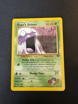 Pokemon TCG Koga's Grimer Gym Challenge Card 78/132 Vintage WOTC - Image 1