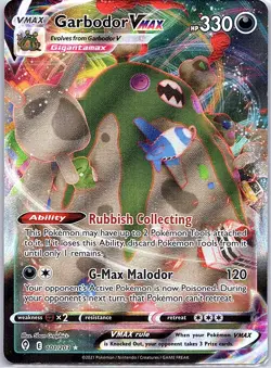 Garbodor VMAX 101/203 SWSH07: Evolving Skies - Pokemon Card - NM - Image 1