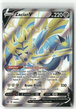 SWSH: Sword & Shield Promo Cards #SWSH292 Zacian V (Shiny) - Image 1
