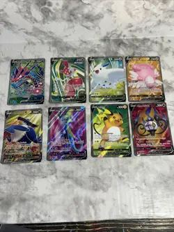 Set Of 8 Full Art V Pokemon Cards NM Bulk - Raichu Inteleon Eternatus TCG - Image 1