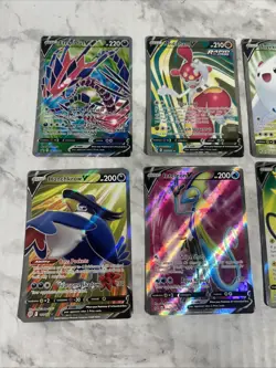 Set Of 8 Full Art V Pokemon Cards NM Bulk - Raichu Inteleon Eternatus TCG - Image 4