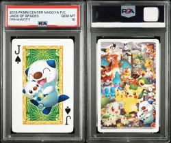 PSA 10 2015 POKEMON CENTER NAGOYA PLAYING CARDS OSHAWOTT JACKOF SPADES JPN - Image 3