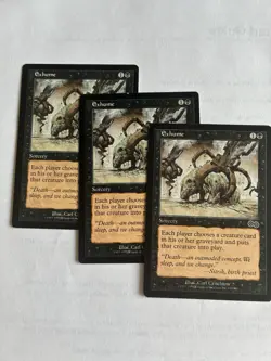 Exhume X3 Urza’s Saga MTG Cards Magic The Gathering LP/NM - Image 1