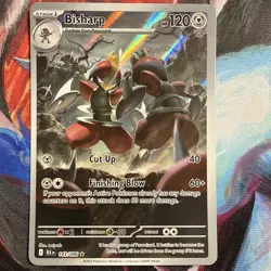Pokemon TCG Bisharp Card 143/086 Black Bolt Illustration Rare - Image 1