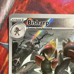Pokemon TCG Bisharp Card 143/086 Black Bolt Illustration Rare - Image 2
