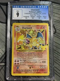 Pokemon Charizard 2021 Celebrations Classic Collection #4/102 HOLO BLEED CGC 9 - Image 1