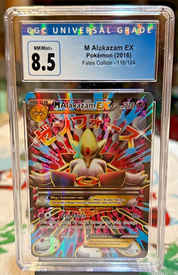 CGC 8.5 M Alakazam EX (Full Art) Pokemon (2017) - 118/124 Fates Collide Holo - Image 1