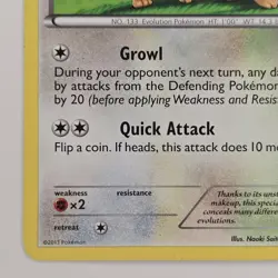 Eevee 89/116 Common BW Plasma Freeze LP Pokemon - Image 4