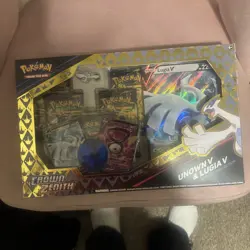 Pokemon Crown Zenith Unown v & Lugia v Special Collection Figure Sealed - Image 1