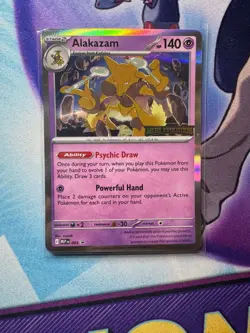 Pokemon TCG Alakazam Holo Rare Promo 3 - Stamped Mega Evolution - NM/M - Image 1