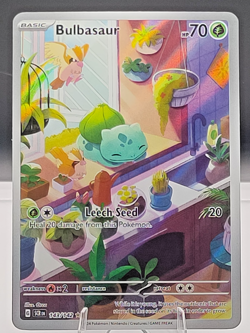 Pokemon 2024 Bulbasaur 143/142 Stellar Crown - SCR EN Illustration Rare Holo - Image 1