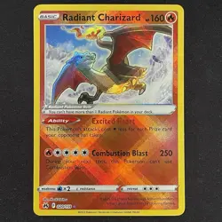 2023 Pokemon Crown Zenith CRZ #020/159 Radiant Charizard - Image 1