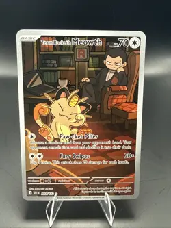 Pokemon Team Rocket's Meowth 203/182 Sv10: Destined Rivals Holo - Image 2