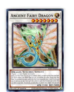 Yu-Gi-Oh TCG Ancient Fairy Dragon RA01-EN030 1st Edition Super Rare Card NM - Image 1