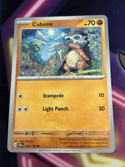 Cubone - 076/159 Journey Together Common Pokemon Card - Image 1