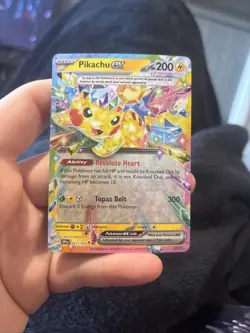 Pokemon TCG Pikachu ex 057/191 Surging Sparks Double Rare NM - Image 1