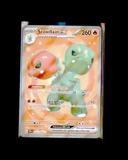 NM pokemon SV08: Surging Sparks Holo Ultra Rare Scovillain ex - 216/191 - Image 1