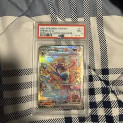 Pokemon TCG Greninja EX Twilight Masquerade Card 214/167 PSA 9 - Image 1