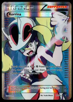 Pokemon XY Furious Fists - Korrina - 111/111 - Full Art Trainer - LP - Image 1