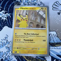 Pokemon TCG Pikachu at the Museum Jumbo Promo Card – Brand New / Sealed – UK - Image 1