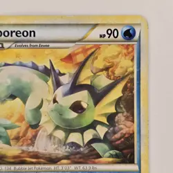 Vaporeon 41/90 Uncommon HS Undaunted MP Pokemon - Image 3