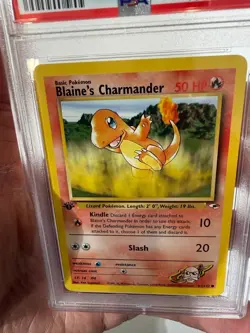 PSA 10 Gem Mint Pokemon Blaine's Charmander 1st Edition Ed Gym Heroes 61 - Image 2
