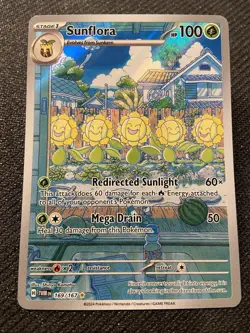 Pokemon TCG Sunflora Illustration Rare SV06: Twilight Masquerade 169/167 NM - Image 1