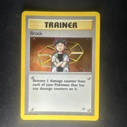 Pokemon TCG Brock Gym Heroes Holo Card 15/132 Unlimited Rare VLP - SEE PHOTOS - Image 1