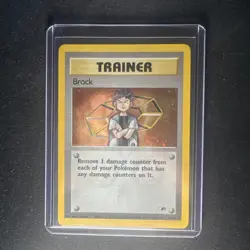 Pokemon TCG Brock Gym Heroes Holo Card 15/132 Unlimited Rare VLP - SEE PHOTOS - Image 2
