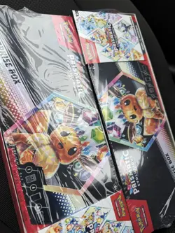 Pokemon Prismatic Evolutions Surprise Box + Booster Bundle Sams Club Sealed x2 - Image 1