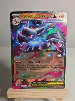 Mega Charizard X ex 13/094 Phantasmal Flames Double Rare English Pokemon Card NM - Image 1