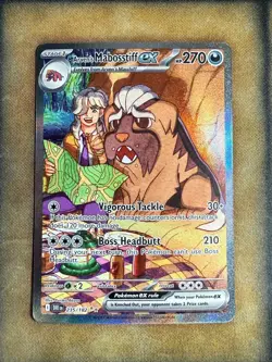Pokemon Arven's Mabosstiff EX 235/182 Destined Rivals Full Art NM - Image 1