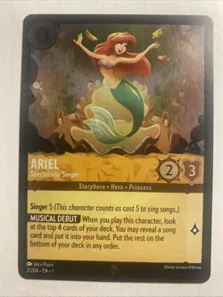 Ariel - Spectacular Singer 2/204 - Disney Lorcana - The First Chapter -Cold FOIL - Image 1