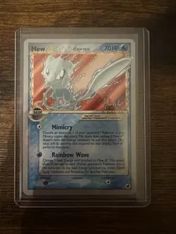 Pokemon TCG Mew Delta Species Gold Star Card 2008 World Championships - Image 1