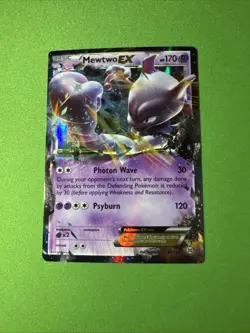Pokemon Card - Mewtwo EX 61/162 Breakthrough Holo NM - Image 3